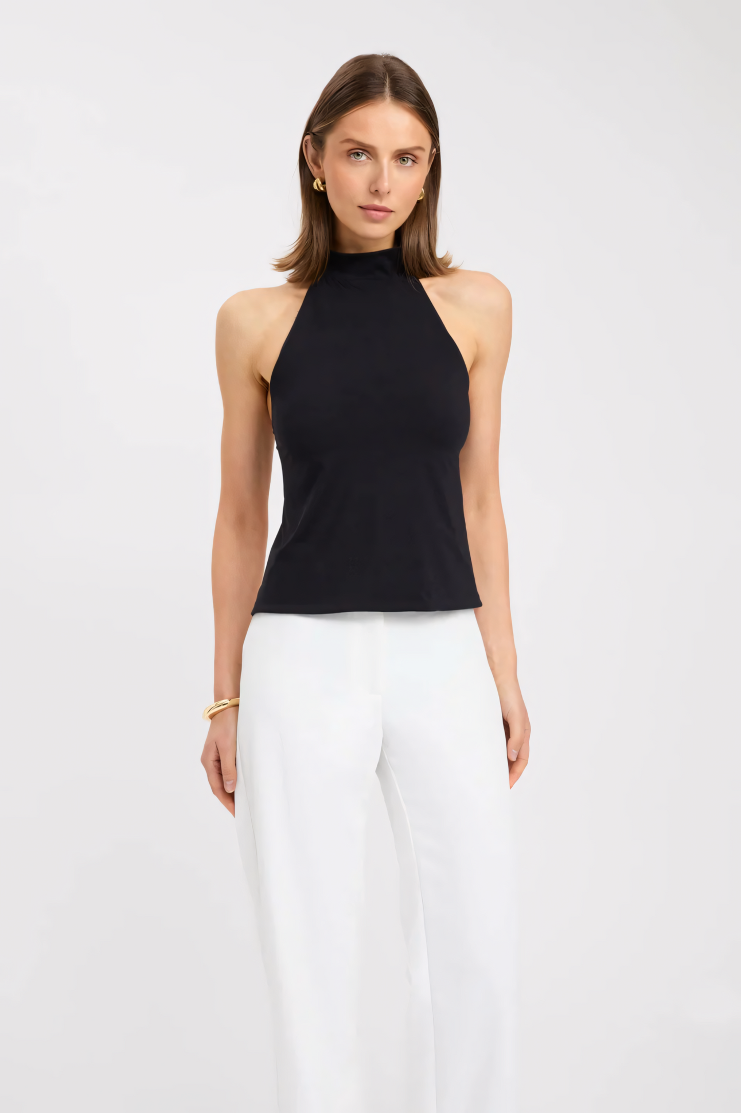 KAYE | CLASSIC HIGH NECK HALTER TOP
