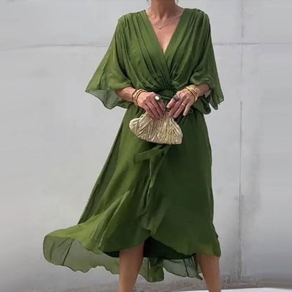 Glenda | Elegant V-Neck Dress