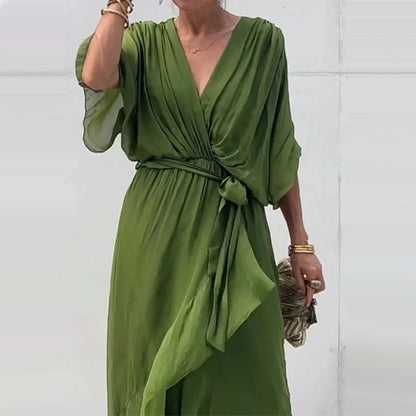 Glenda | Elegant V-Neck Dress