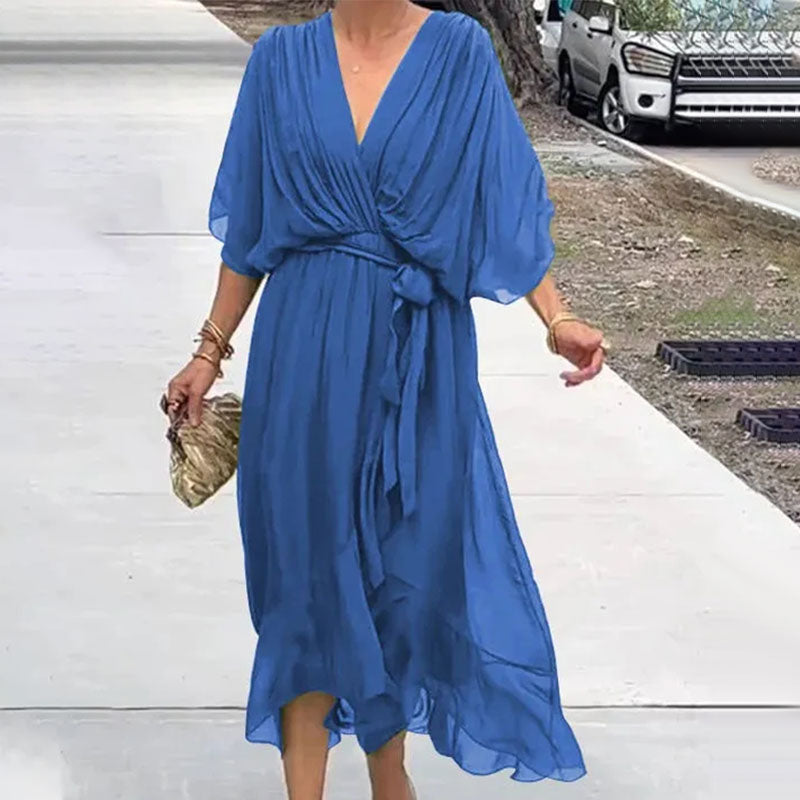 Glenda | Elegant V-Neck Dress