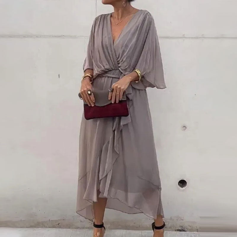 Glenda | Elegant V-Neck Dress