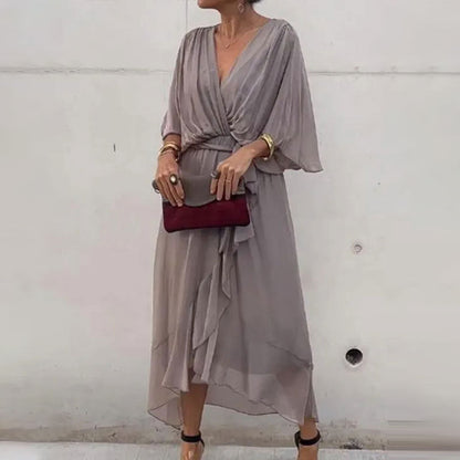 Glenda | Elegant V-Neck Dress