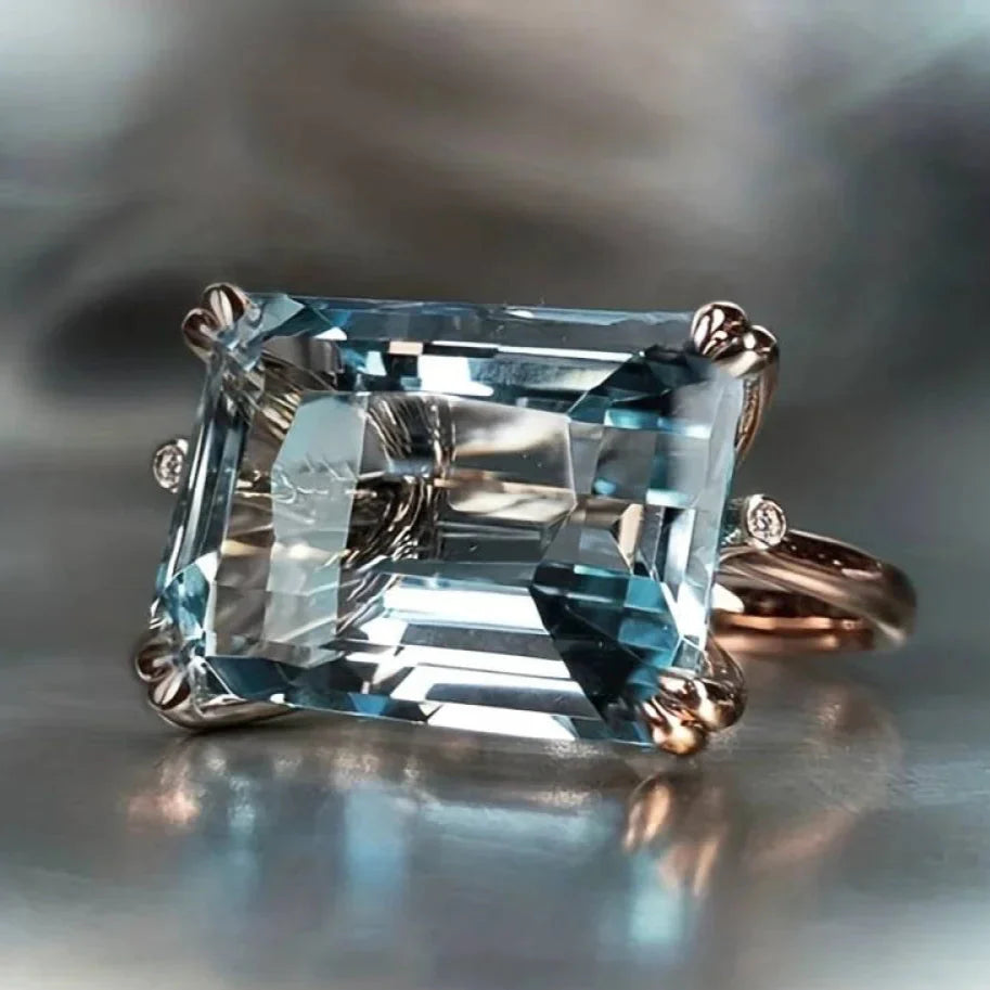 Aubrielle | Vintage Blue Zirconia Ring