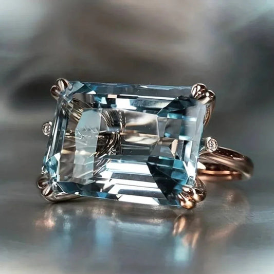 Aubrielle | Vintage Blue Zirconia Ring