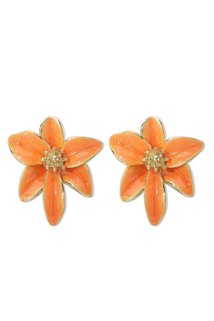 Essentials Loft™ | Vintage Enamel Flower Earrings
