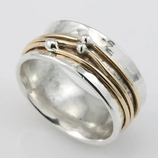 Frankie | Vintage Gold Layered Silver Ring