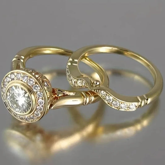 Camryn – Vintage Gold & Zirconia Ring Pack