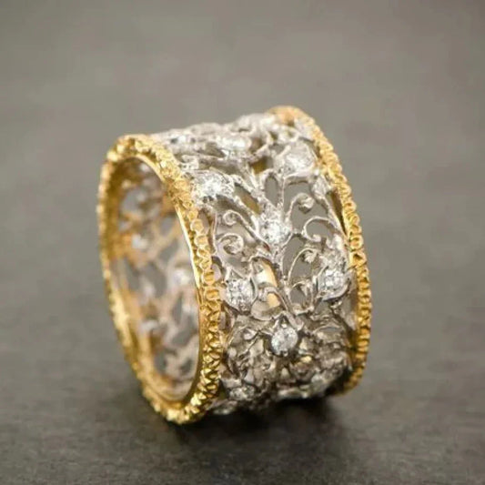 Daniella - Vintage Zirconia Ivy Ring