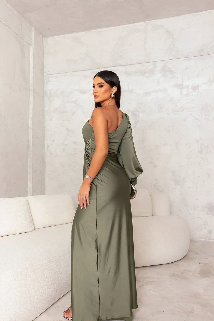 VERA | ONE-SHOULDER ELEGANT EVENING DRESS